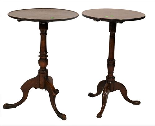 TWO ENGLISH CANDLE STANDSTwo