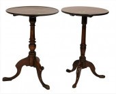 TWO ENGLISH CANDLE STANDSTwo E