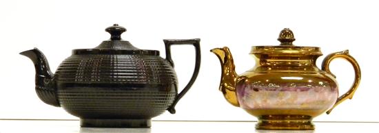 Two English ceramic teapots; one