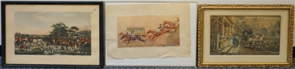 TWO ENGLISH COLORED EQUESTRIAN
