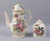 TWO ENGLISH CREAMWARE POLYCHRO
