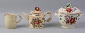 TWO ENGLISH CREAMWARE POLYCHRO