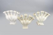 TWO ENGLISH CREAMWARE TULIPIER