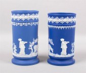 TWO ENGLISH DARK-BLUE SOLID JA