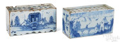 TWO ENGLISH DELFTWARE FLOWER B