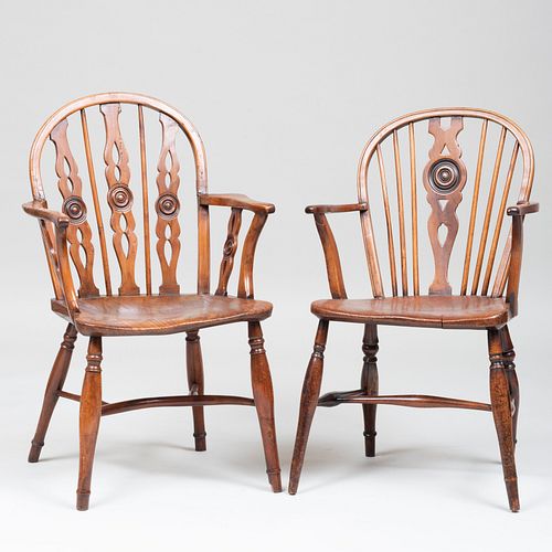 TWO ENGLISH ELM, ASH, AND BEECHWOOD