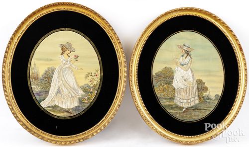 TWO ENGLISH EMBROIDERIESTwo English