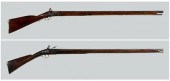Two English flintlock muskets,