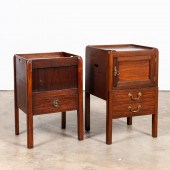 TWO ENGLISH GEORGIAN MAHOGANY