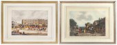 TWO ENGLISH HAND-COLORED ENGRA