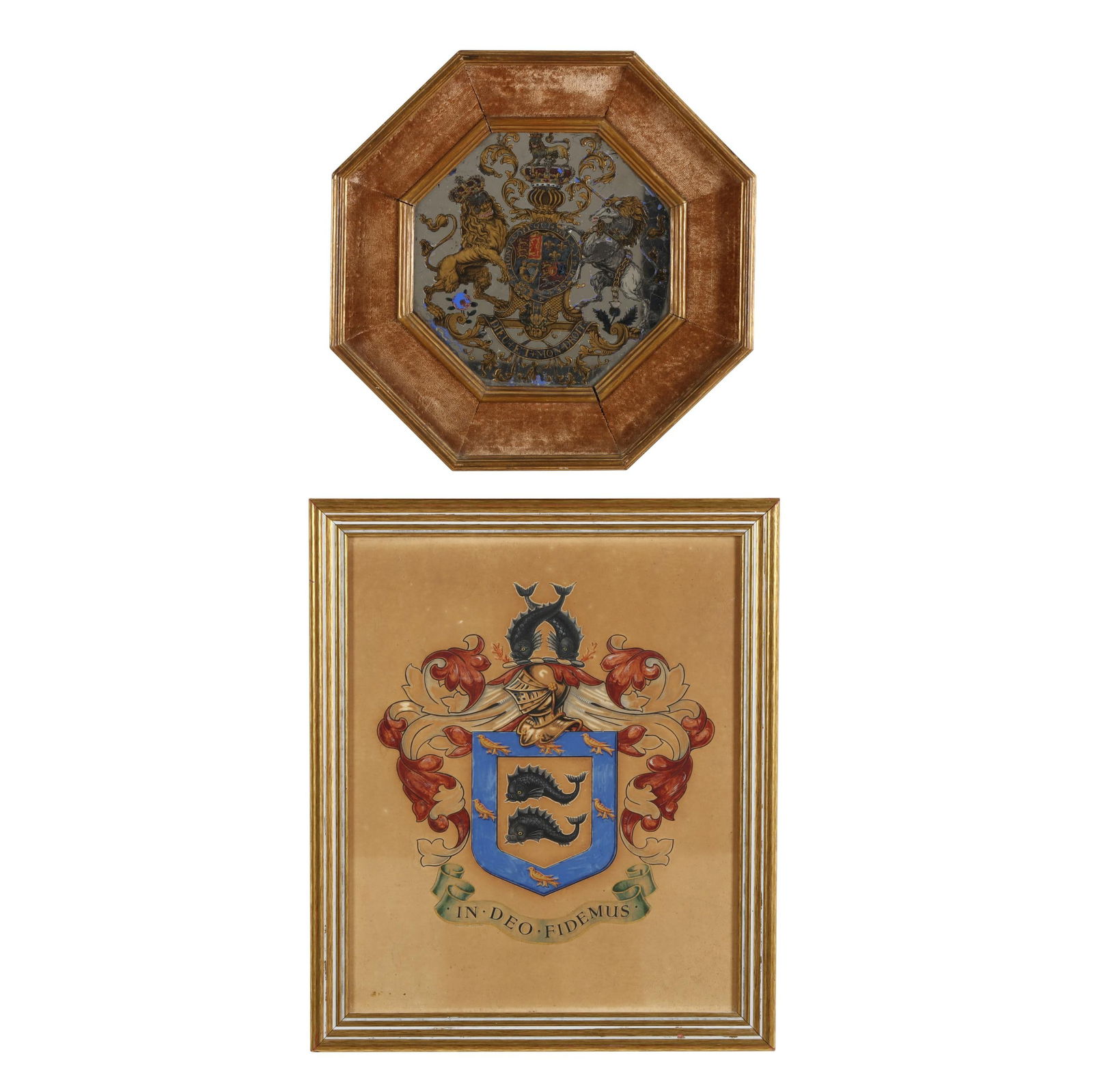 TWO ENGLISH HERALDIC ITEMS