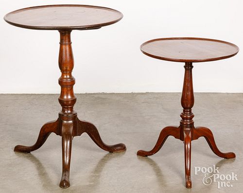 TWO ENGLISH MAHOGANY