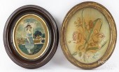 TWO ENGLISH NEEDLEWORKS, 19TH