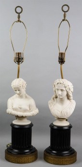 TWO ENGLISH PARIAN BUSTS OF WO