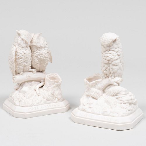 TWO ENGLISH PARIAN OWL
