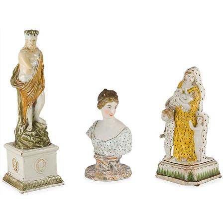 Two English Pearlware Figural