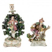 Two English porcelain figural