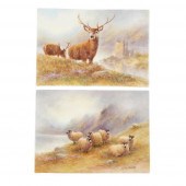 TWO ENGLISH PORCELAIN PLAQUES