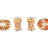 Two English Porcelain Trays an