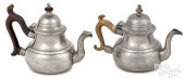 TWO ENGLISH QUEEN ANNE PEWTER
