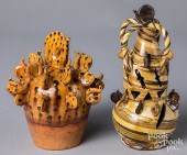 TWO ENGLISH REDWARE BANKSTwo E