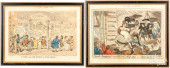 TWO ENGLISH SATIRICAL ENGRAVIN