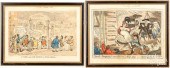 TWO ENGLISH SATIRICAL ENGRAVIN