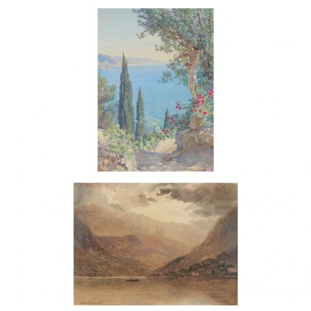 TWO ENGLISH SCHOOL WATERCOLORS,