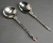 TWO ENGLISH SILVER APOSTLE SPO