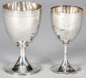 TWO ENGLISH SILVER CHALICES, 1