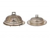 TWO ENGLISH SILVER GAME DOMEST