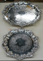 TWO ENGLISH SILVER ON COPPER S