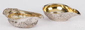 TWO ENGLISH SILVER PAP BOATS<b