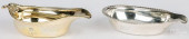 TWO ENGLISH SILVER PAP BOATS<b
