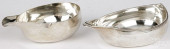 TWO ENGLISH SILVER PAP BOATS<b