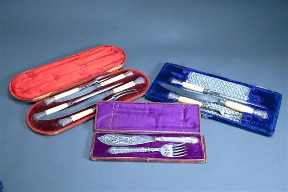 TWO ENGLISH SILVER PLATED MOUNTED
