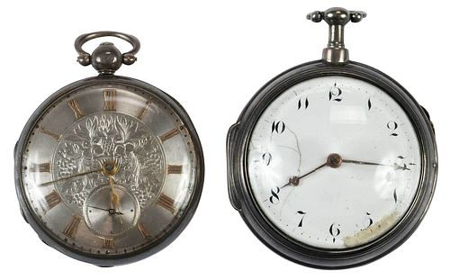 TWO ENGLISH SILVER POCKET