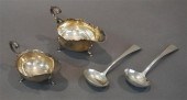 TWO ENGLISH SILVER SAUCEBOATS