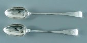 Two English silver spoons, Lon