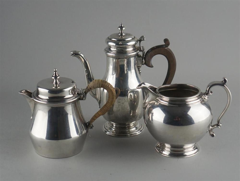TWO ENGLISH SILVER TEAWARESTWO