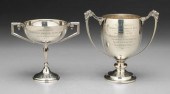 Two English silver trophies: o