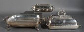 TWO ENGLISH SILVERPLATE COVERE