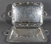 TWO ENGLISH SILVERPLATE TWO-HA