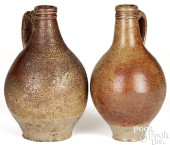 TWO ENGLISH STONEWARE JUGS, LA