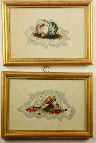 TWO ENGLISH WATERCOLOR STUDIES OF