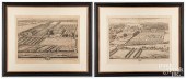 TWO ENGRAVINGS OF ENGLISH ESTA