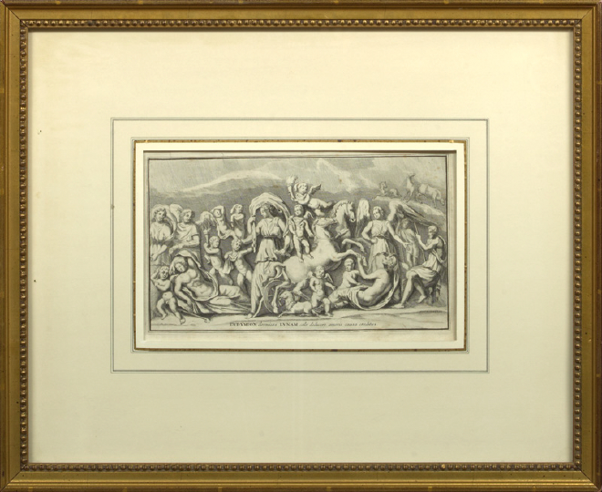 Two Engravings,  one by Pietro