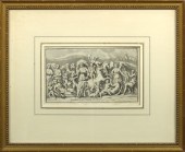 Two Engravings,  one by Pietro