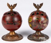 TWO ENTERPRISE CAST IRON GLOBE