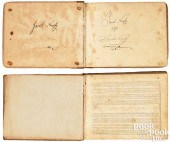 TWO EPHRATA SONGBOOKS, 18TH C.